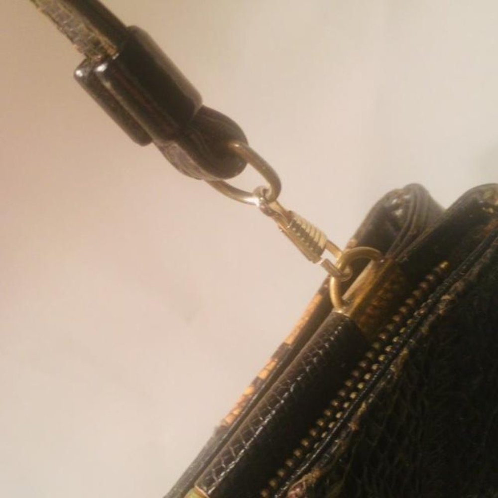 Supreme Patchwork Snake Skin Clutch Shoulder Bag - image 5